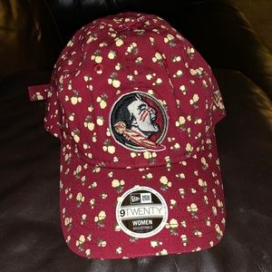 Women's New Era Garnet Florida State Seminoles Floral 9TWENTY adjustable hat
